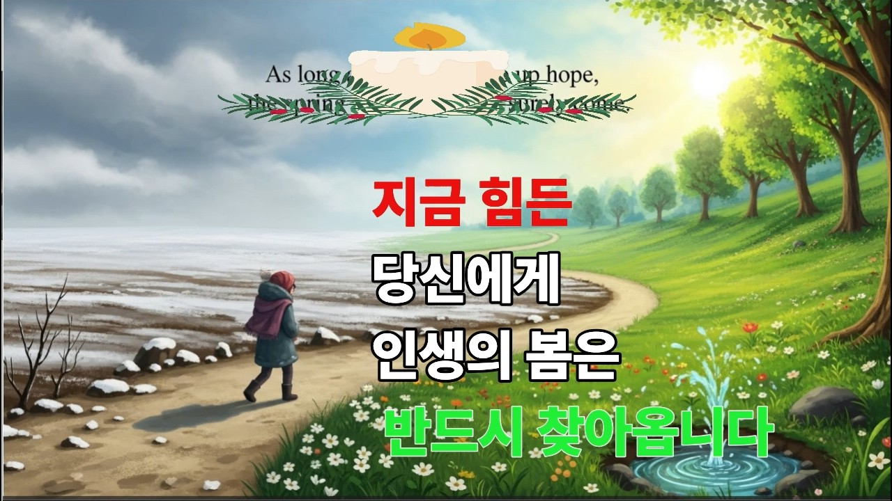 “희망을 버리지 않는 한, 인생의 봄날은 반드시 온다 ”