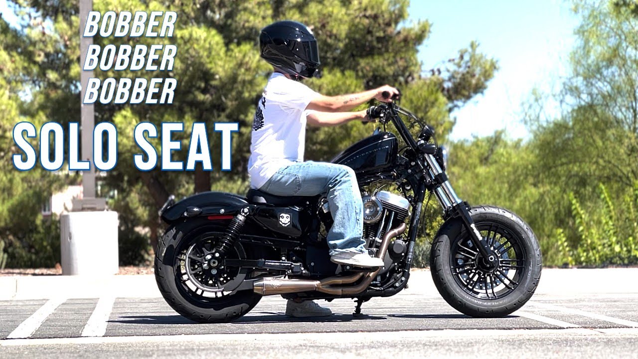 Drag Specialties Solo Seat on a Sportster Forty Eight [2022 Harley 48]