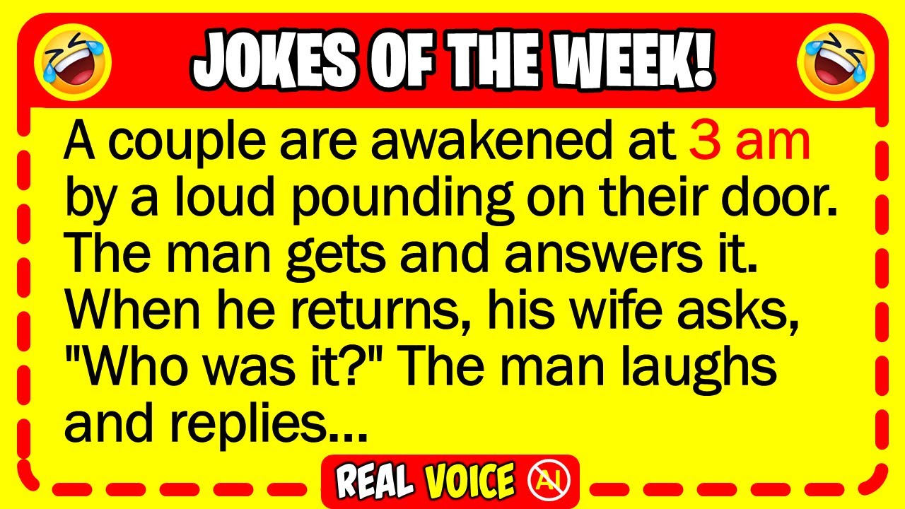 🤣 BEST JOKES OF THE WEEK! - A man and his wife are jolted awake by a relentless... | Funny Dad Jokes