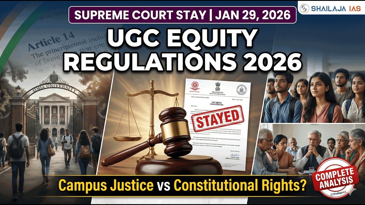 UGC Equity Regulations 2026 | Supreme Court Stay Order