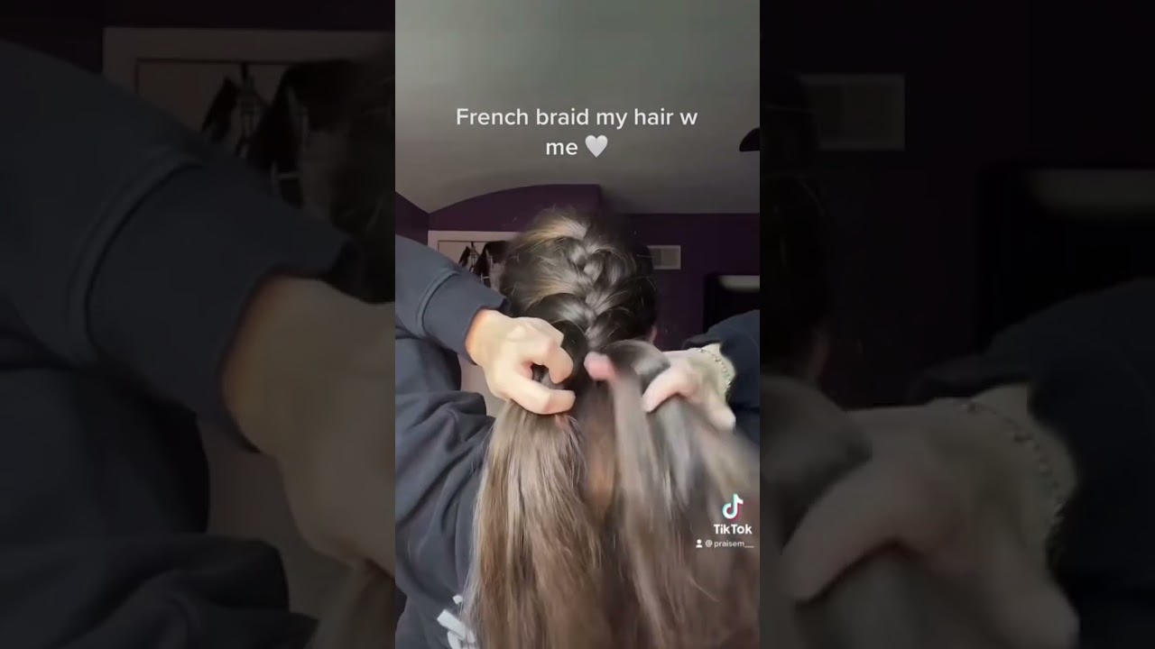 French braid 🤍 tutorial coming soon! #hairstyle #hairtutorial #hairvideos #longhair #frenchbraid