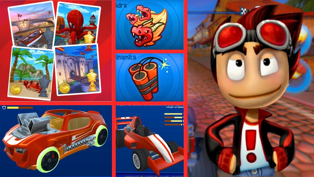 ❤️SOLO PUEDO USAR COSAS COLOR ROJO en Beach Buggy Racing❤️| Reto de un solo color | STIFF LXR
