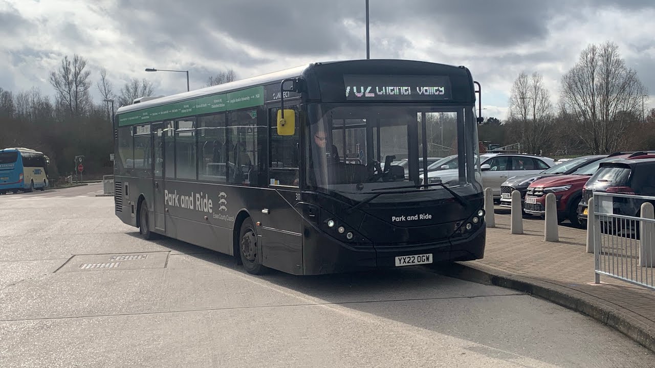 Central Connect 311 working route 702 to Chelmer Valley Park and Ride 