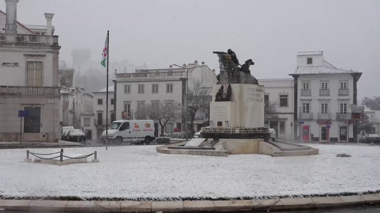 Neve em Estremoz - 9-1-2021