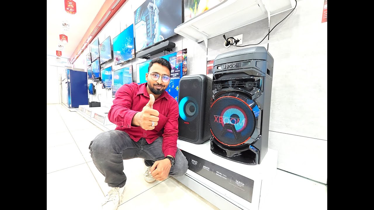 LG XBOOM RNC5 | Deep Bass | Powerful Sound | Karaoke Bluetooth Party Speaker