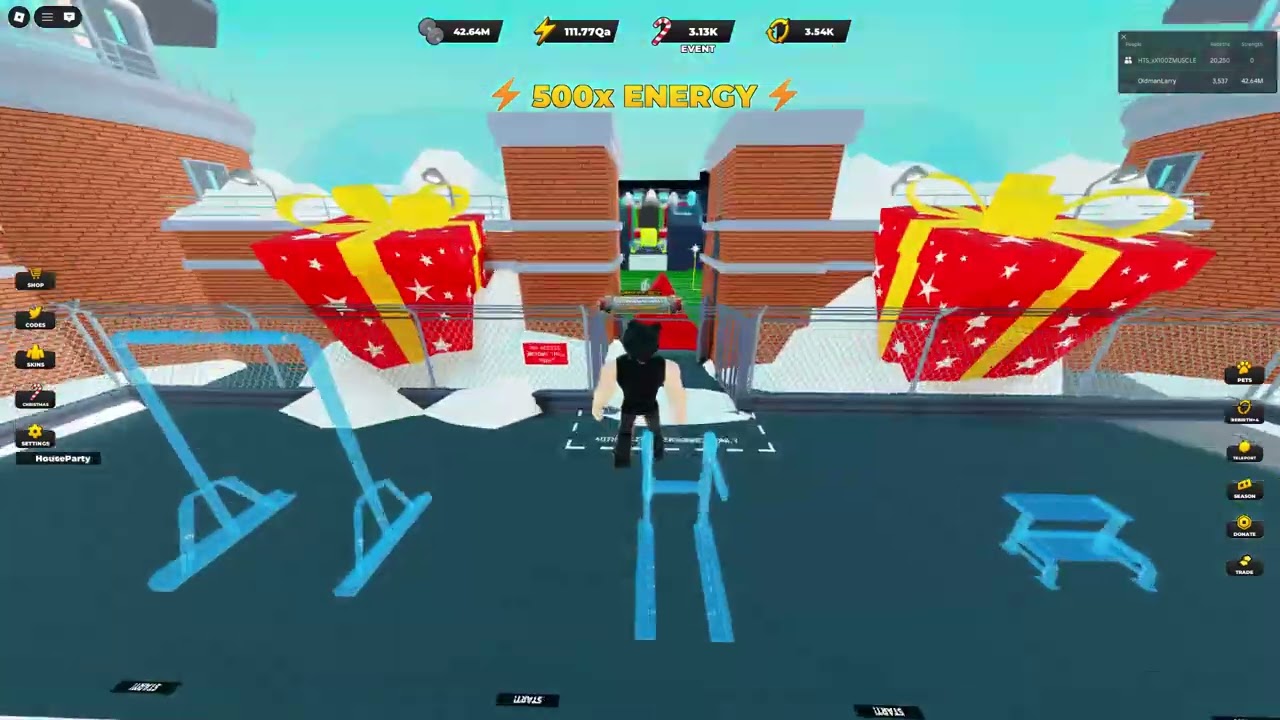 Beating my record of 400m to 500m strength!!! (strongman simulator