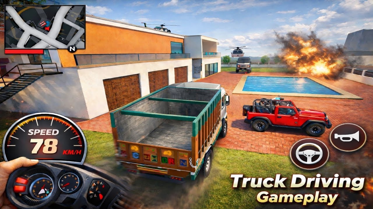 Aaj to truck driving kar ke maja aa gya 😂 || Indian Theft Aura Simulator Gameplay 🎮🤩