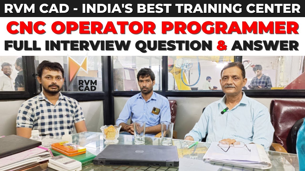 CNC Programming Interview | CNC VMC Programming at RVM CAD with 100% Job Assistance!