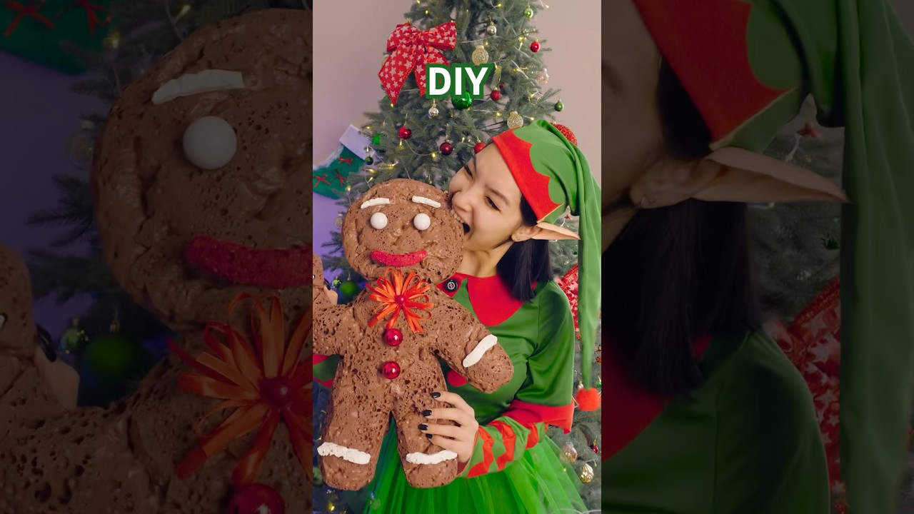 Try this Gingerbread Man DIY🥰🎄