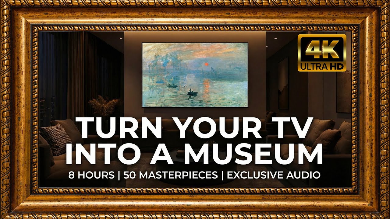 50 World's Greatest Oil Paintings & Rare Classical Music (8 Hours 4K TV Art Gallery)