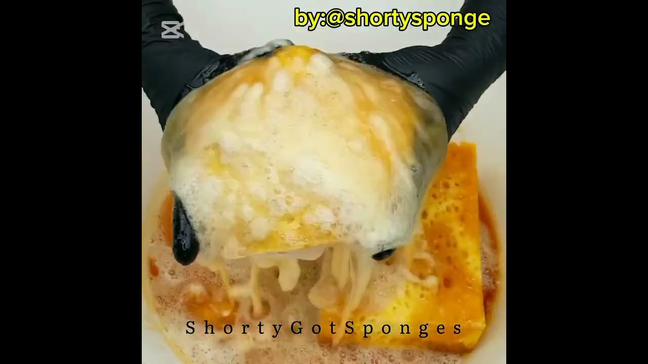 COMPILATION :@shortysponge on IG🤎💛🤎💛#suds #asmrsqueezing#cleantok