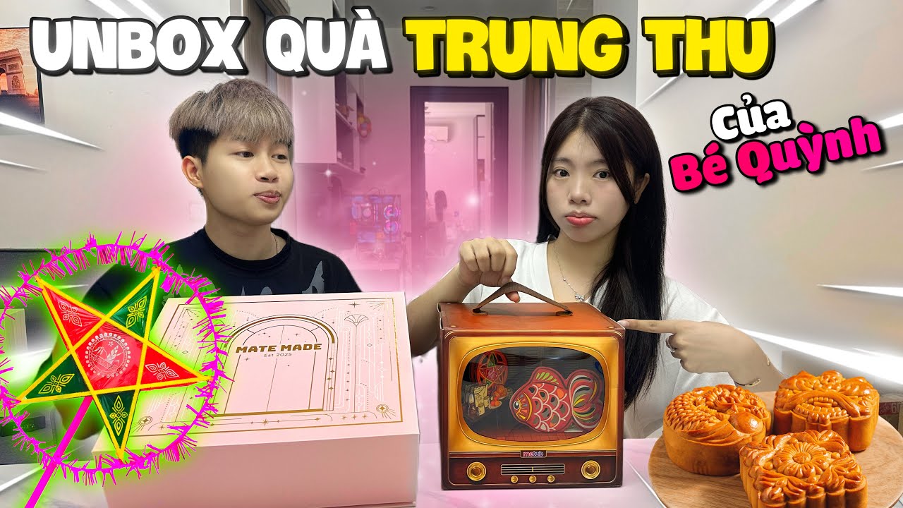 Unbox Quà Trung Thu Sớm Của Bé Quỳnh Và Quang Con Sẽ Có Những Gì ?