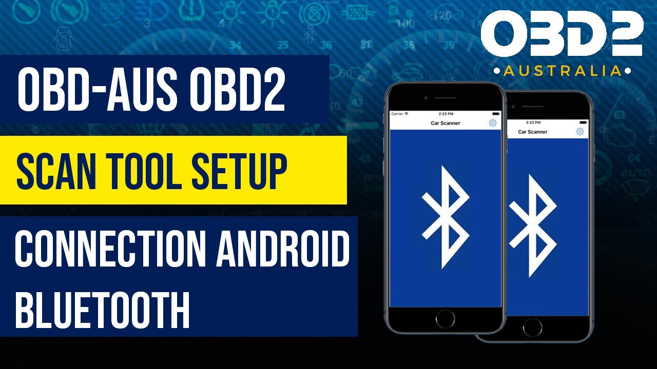 OBD-AUS OBD2 Scan Tool Setup Connection Android Bluetooth