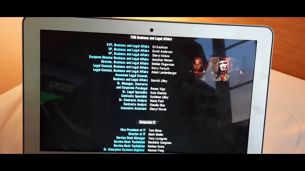 Game credits for Red Faction Armageddon (2011)