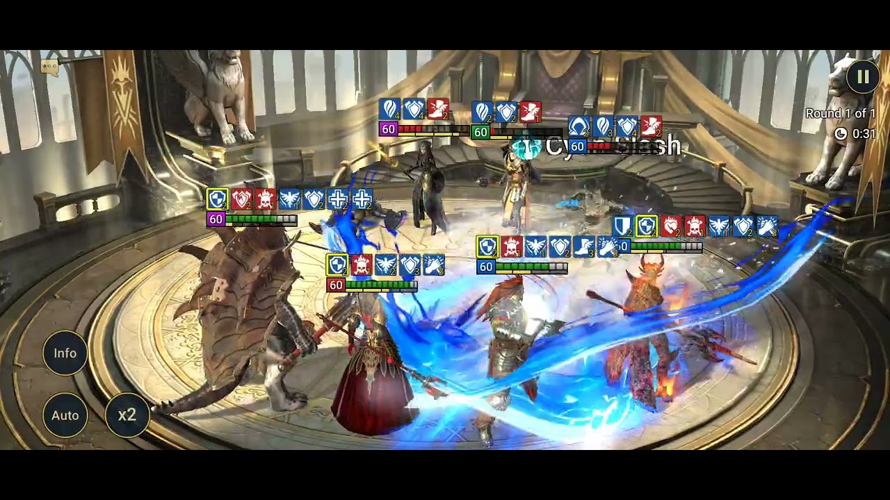 PvP Arena battle gold V tier. RAID shadow legends gameplay