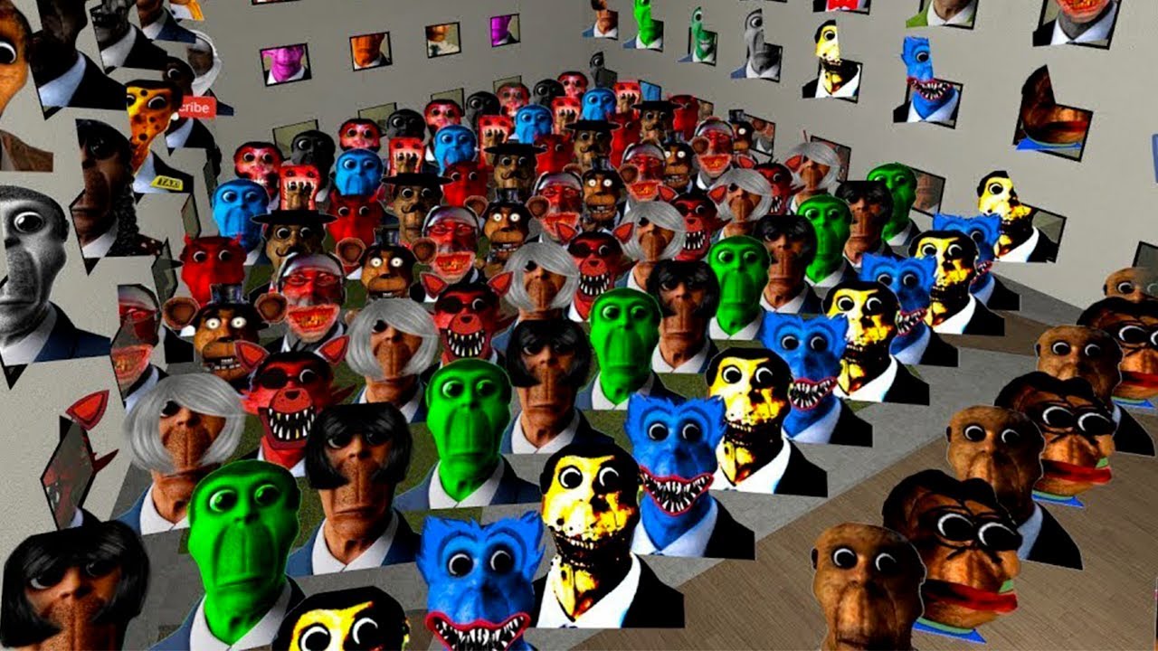 NEW OBUNGA NEXTBOT FAMILY vs. ME in BACKROOMS in Garry's Mod!!!