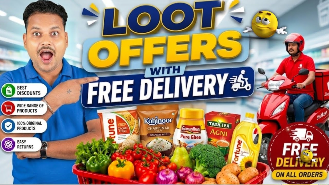 JioMart Loot Offers Today 😱 Grocery Shopping Hacks + Free Delivery!