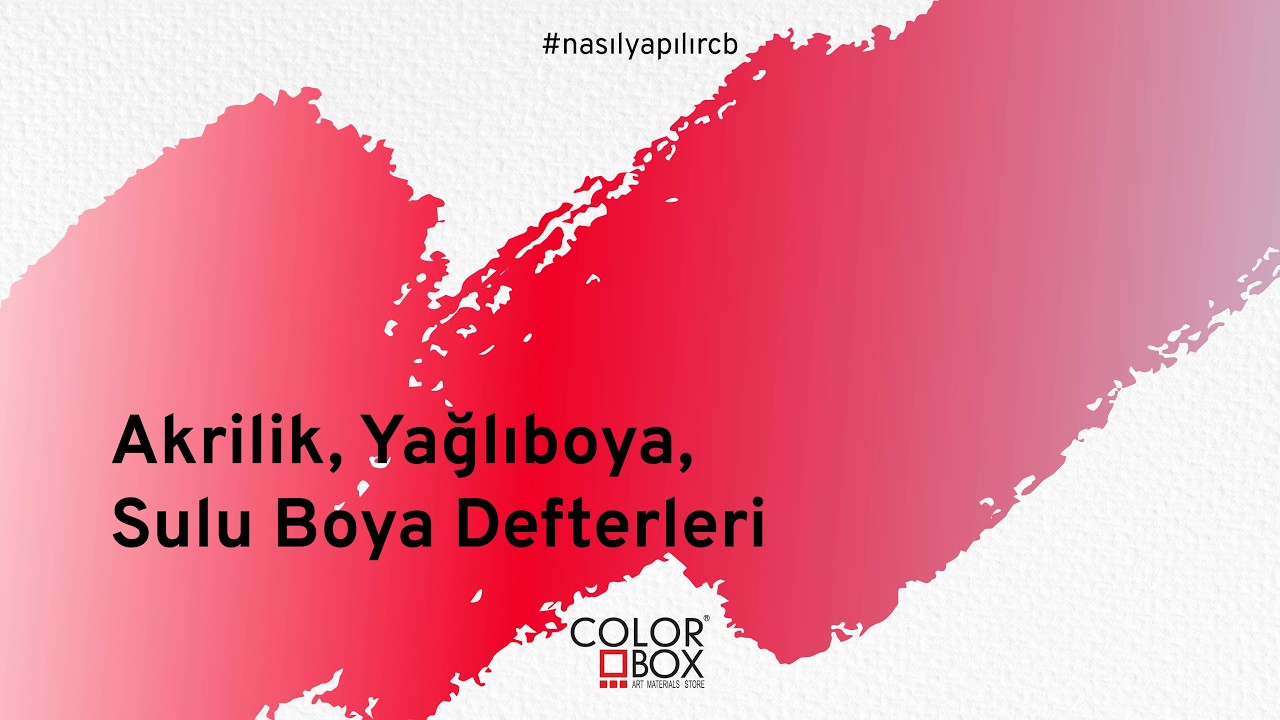 Akrilik, Yağlıboya, Sulu Boya Defterleri #nasılyapılırcb