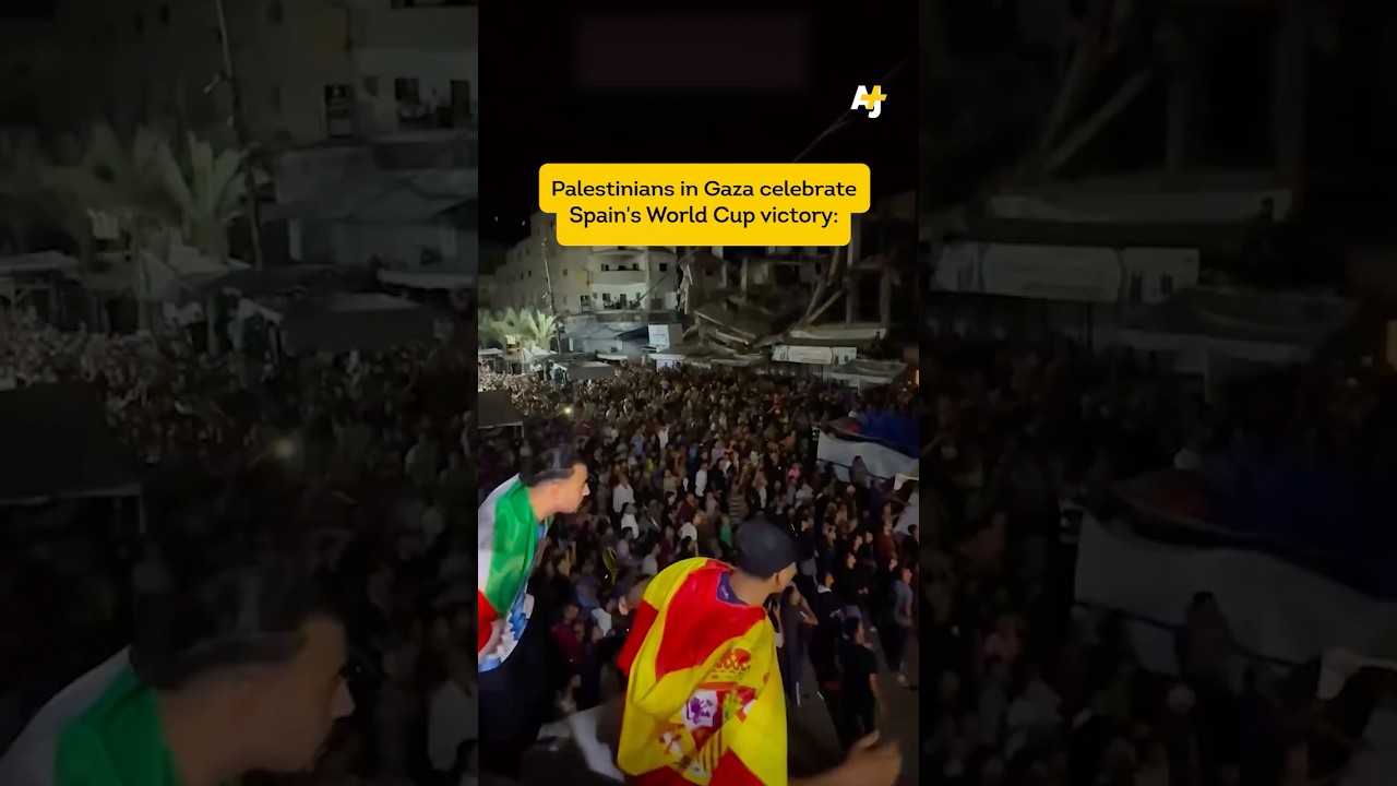 Palestinians in Gaza Celebrate Spain&rsquo;s World Cup Win