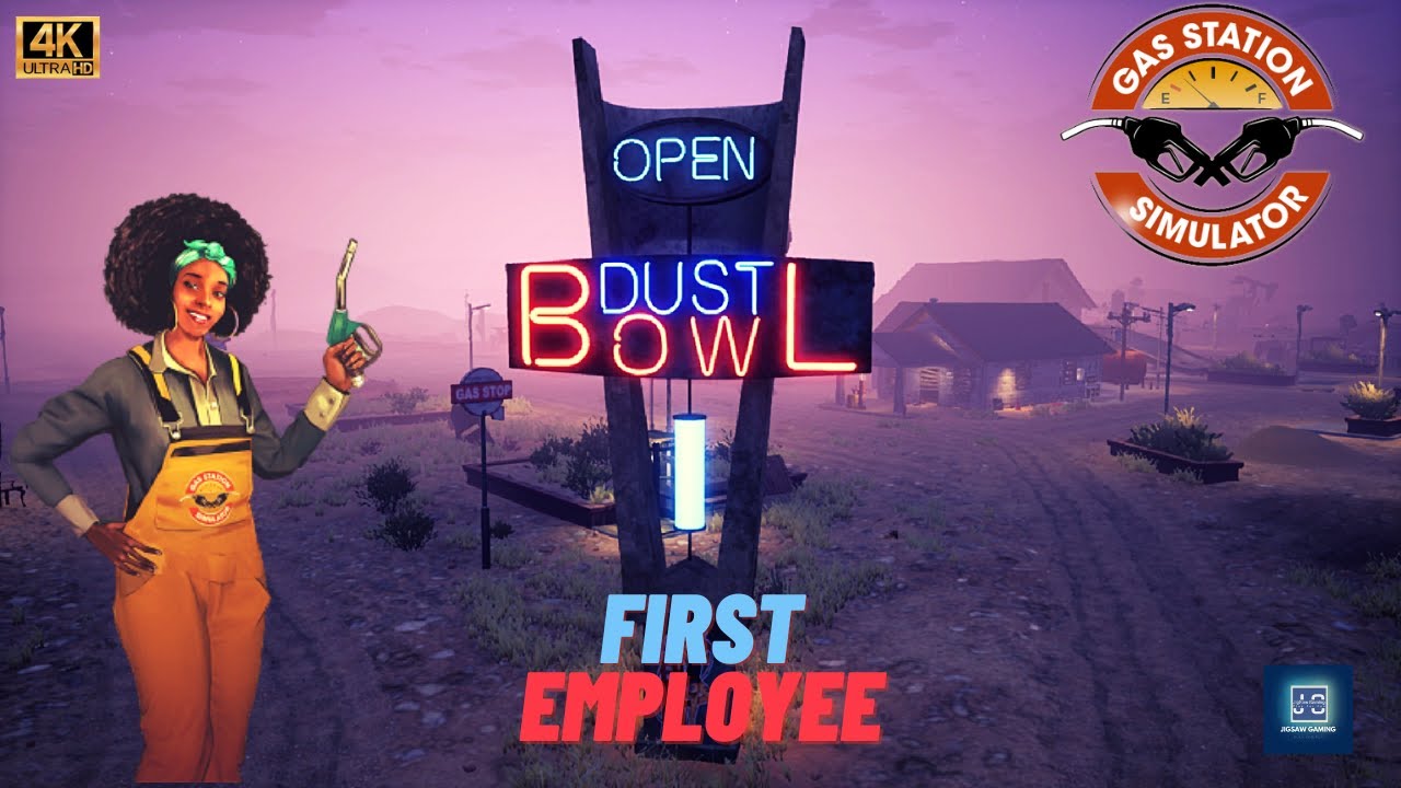 Gas Station Simulator - Task : Hire Your First Employee | Walkthrough | 4k Video