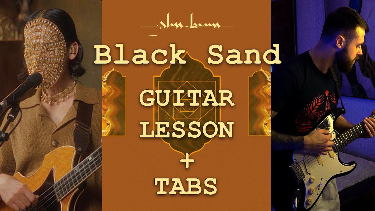 Glass Beams - Black Sand | Guitar Lesson + Tabs | Tutorial