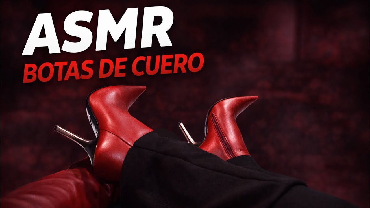 Beautiful red leather boots / amazing outfit 