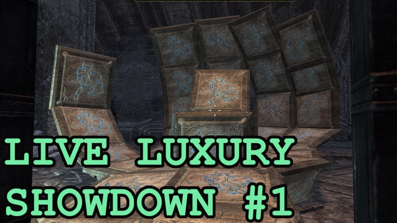 ESO | Live Luxury Showdown #1, Quick-Build ESO Decorating Contest with Ayleid Constellation Steles!