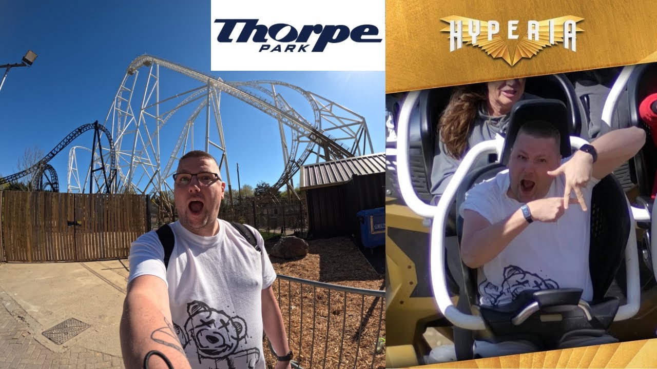 Thorpe Park Vlog! Front Row on Hyperia TWICE + Ride Photo Challenge! 🎢💛