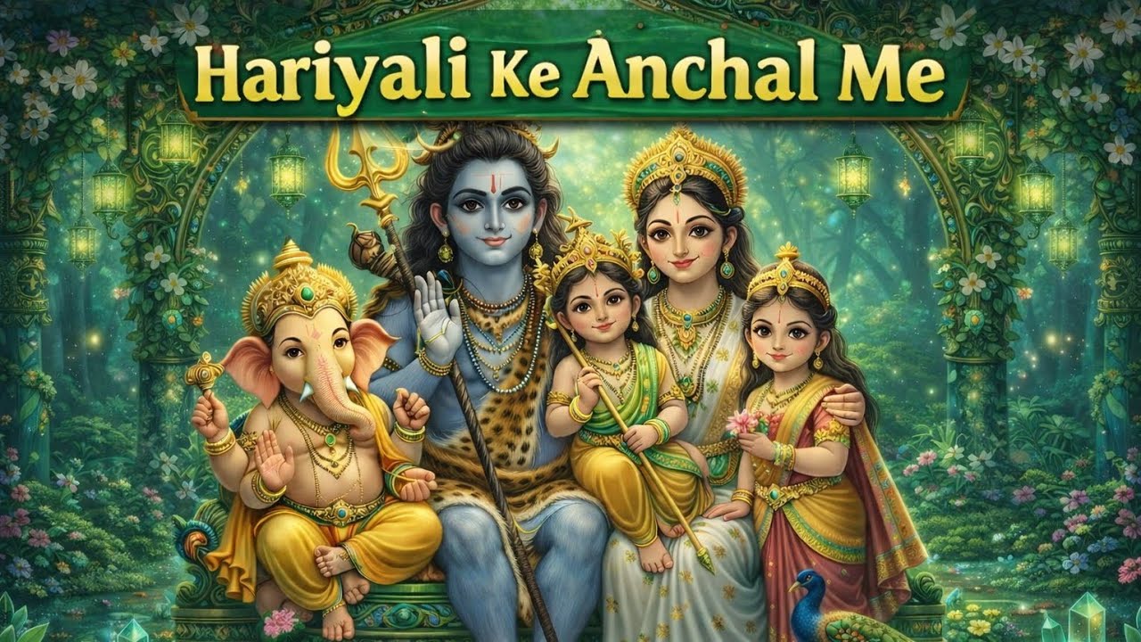 🌿 Hariyali Ke Aanchal Me | Shiv Parivar Bhajan | मन को शांति देने वाला भजन 🙏