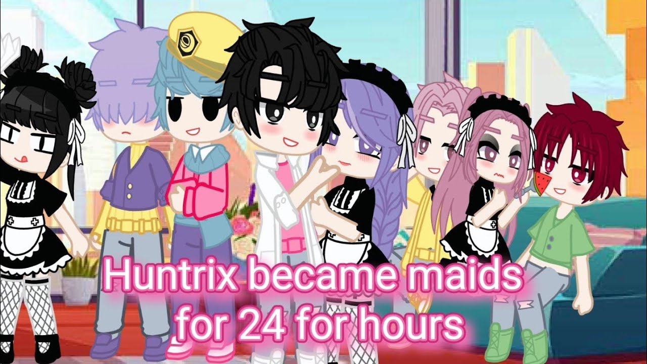 Huntrix became maids for 24 hours//kpop demon hunters//AhanaAndAashi// 