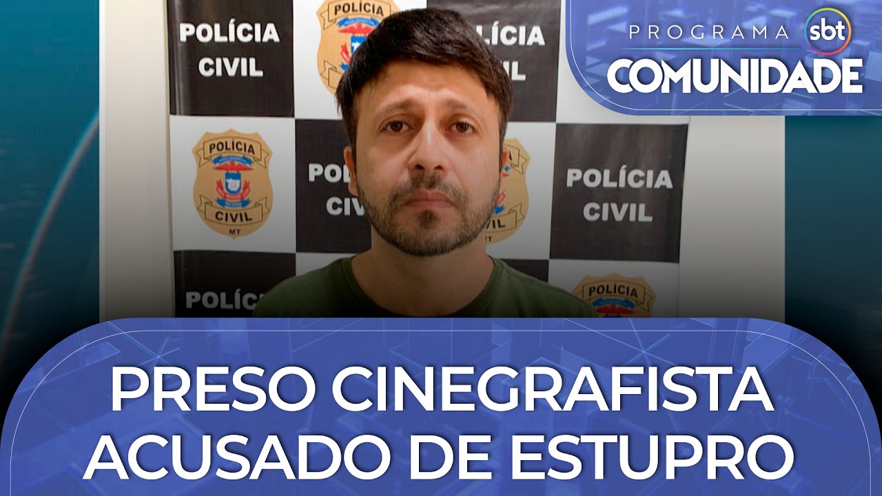 Preso cinegrafista acusado de estupro