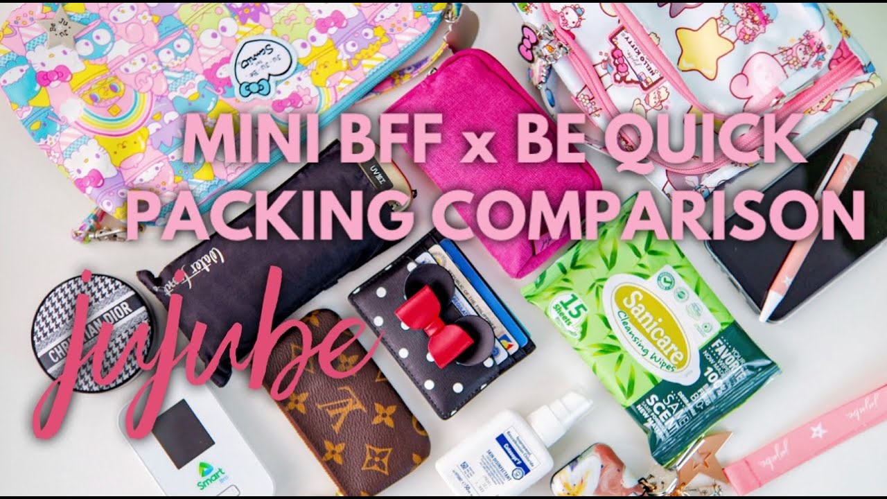 JuJuBe Mini BFF and Be Quick Packing Comparison | Packed as a Purse | Hey Mommy Kate