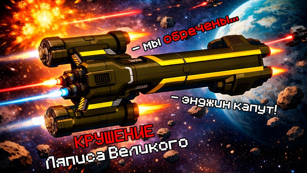 ЭТОТ КОРАБЛЬ ПЕРЕЛЕТЕЛ ЧЕРНУЮ ДЫРУ, НО РАЗБИЛСЯ ОБ АСТЕРОИД