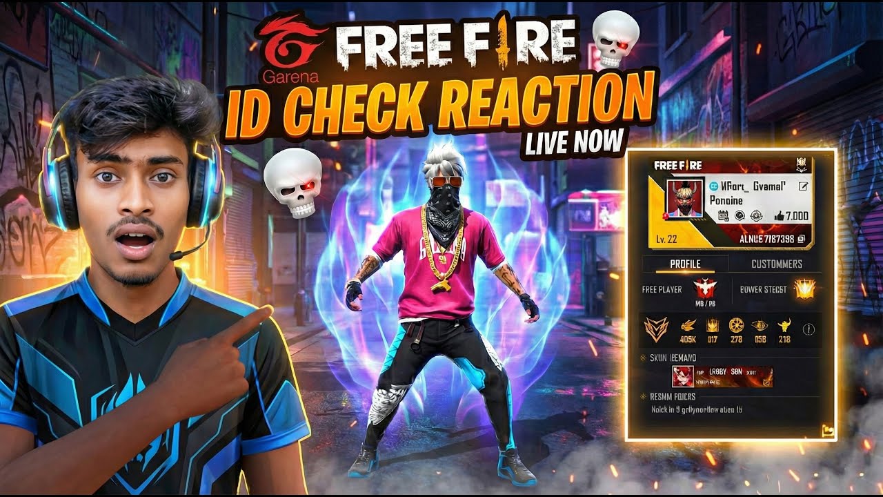 FREE FIRE LIVE SUBSCRIBER PROFILE REACTION 🤩 | FF LIVE GIVEAWAY ? 🔥🗿  #freefire #ff #freefire