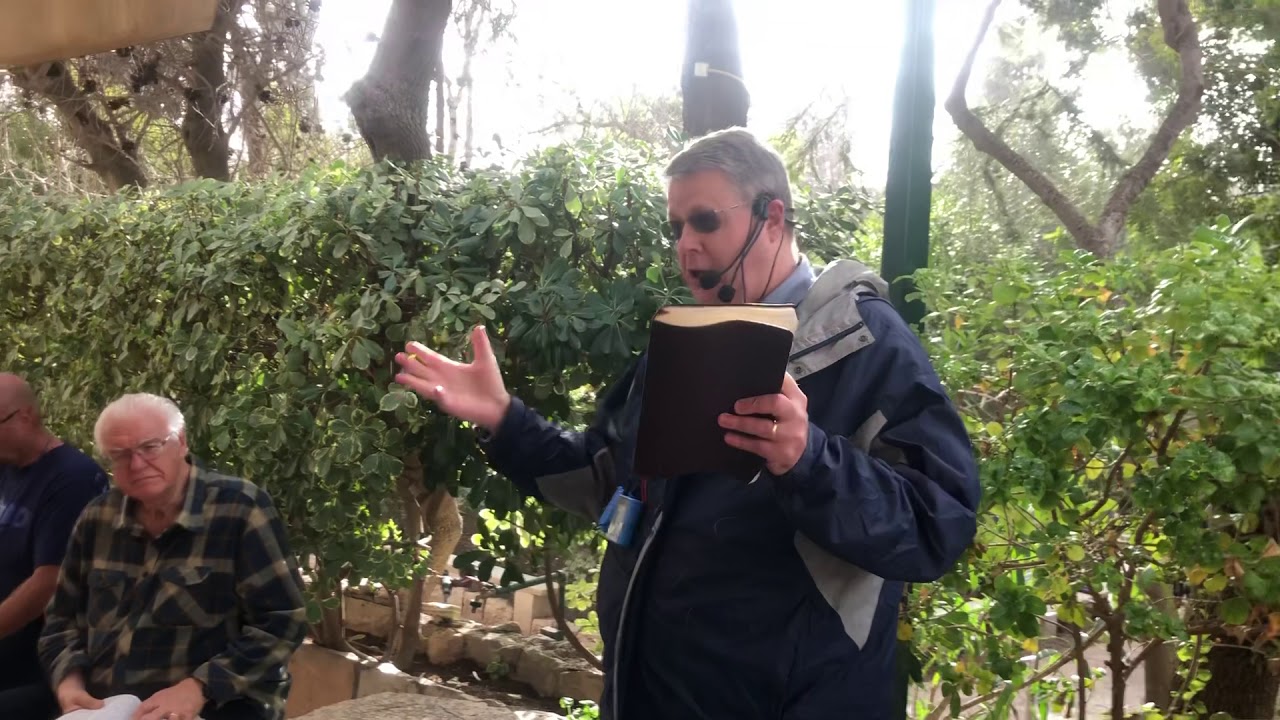 Devotion at the garden tomb