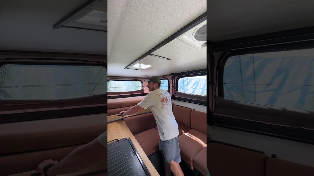 Ever wonder how the Yoho Pop-Up Dinette Lounge converts into extra sleeping space? It&rsquo;s simple.
