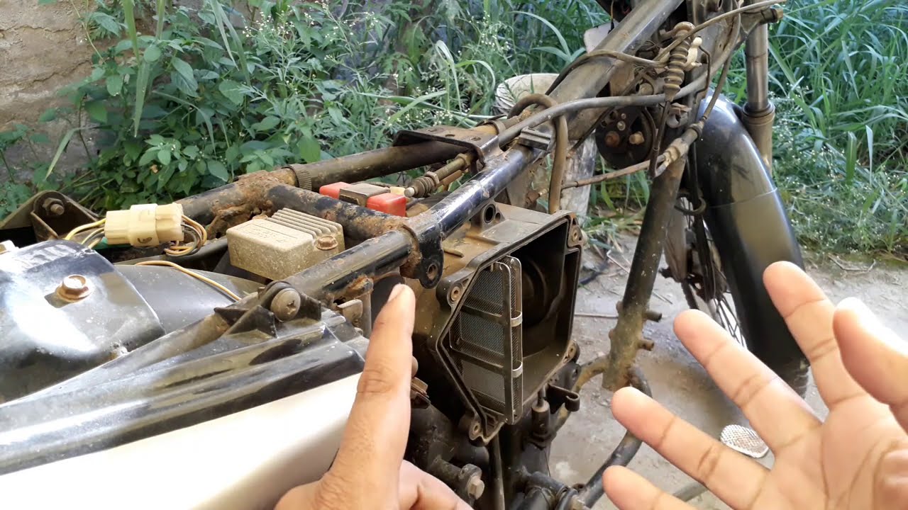 Bajaj CT-100 Часть 17, Полная покраска шасси