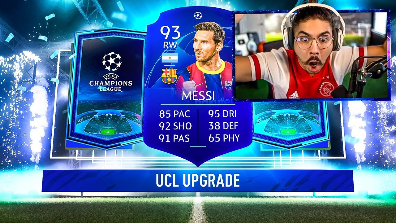 OMG I PACKED BLUE MESSI!! 81+ UCL PACKS!! FIFA 21