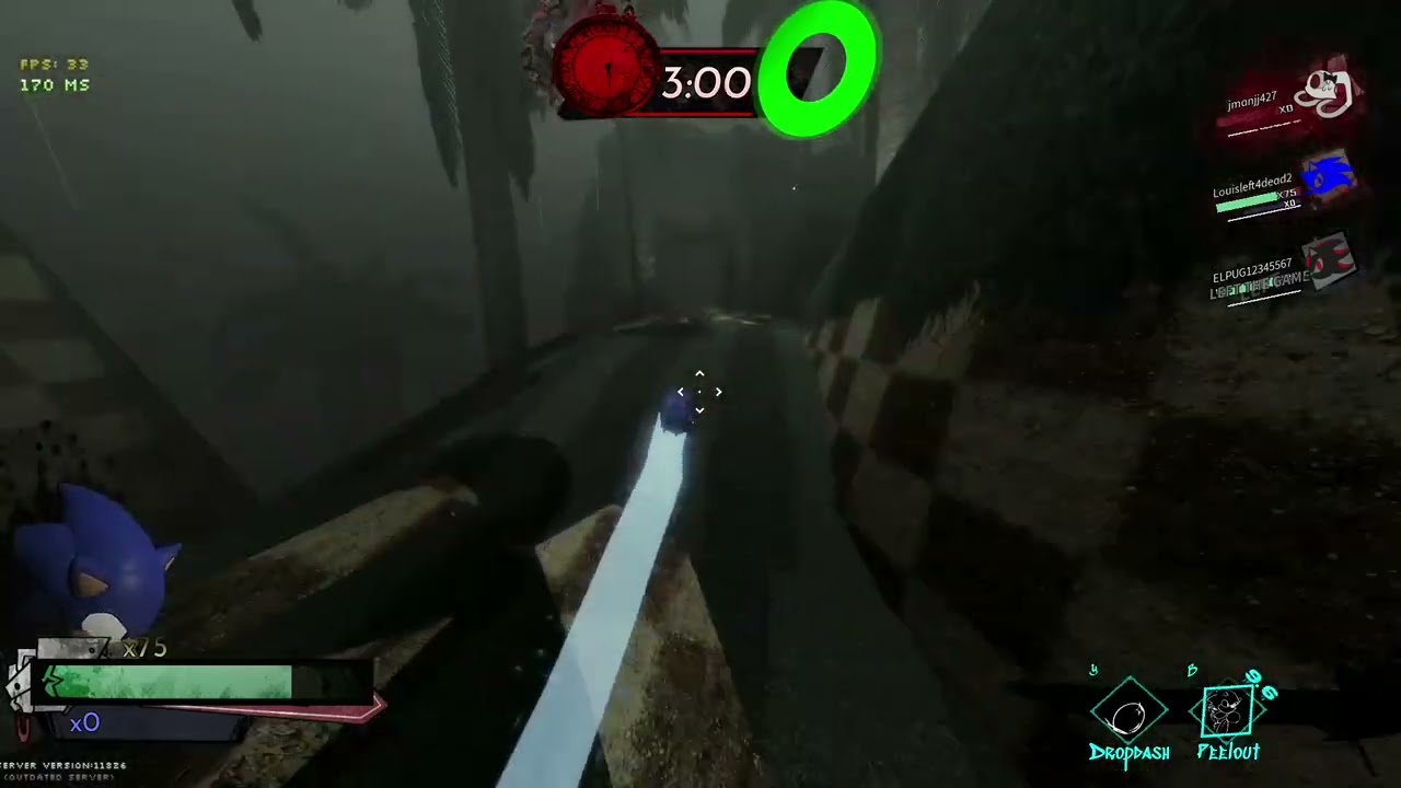 Sonic cobarde (intente usar peelout pero la crema se bajo) vs goloso