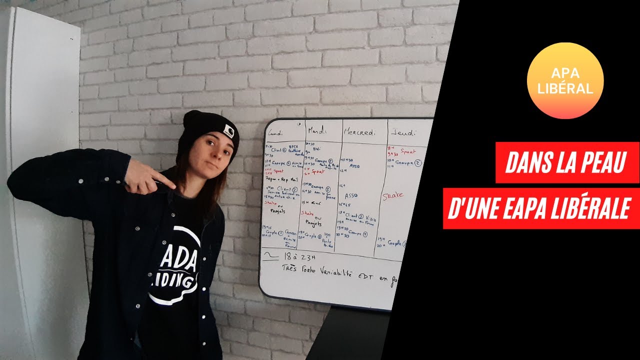 Emploi du temps hebdomadaire d'une EAPA libérale!