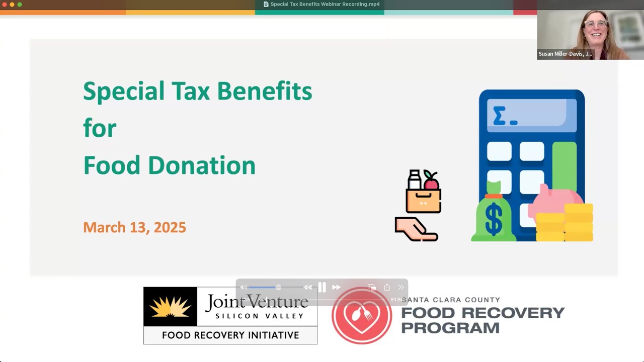 Special Tax Benefits For Food Donation Webinar