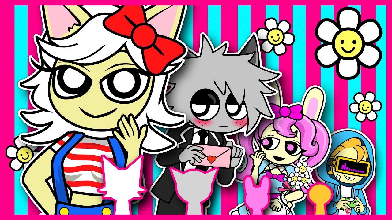 Sprunki Mustard Human 3: 🎊🧡 Wenda, Gray, Pinki, Garnold
