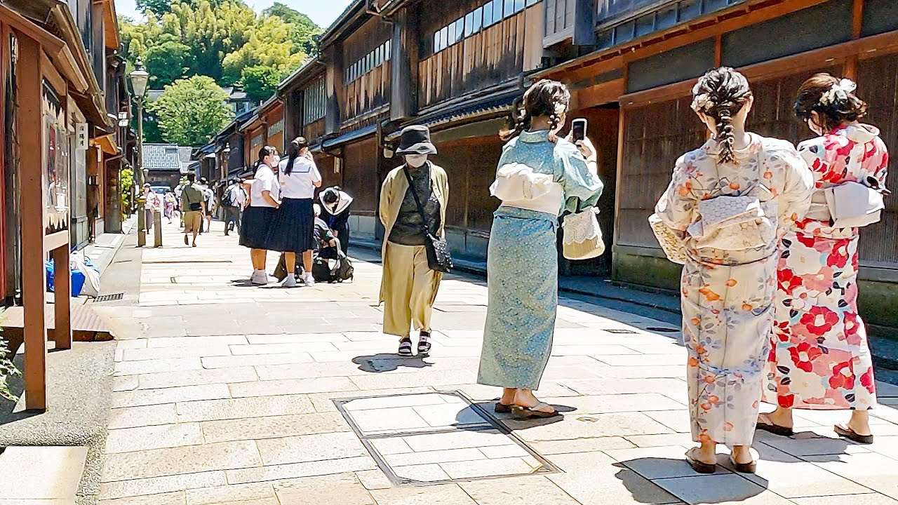 【金沢駅】Kanazawa - Japan 4K Walk・From Kanazawa Station Complete summer exploration