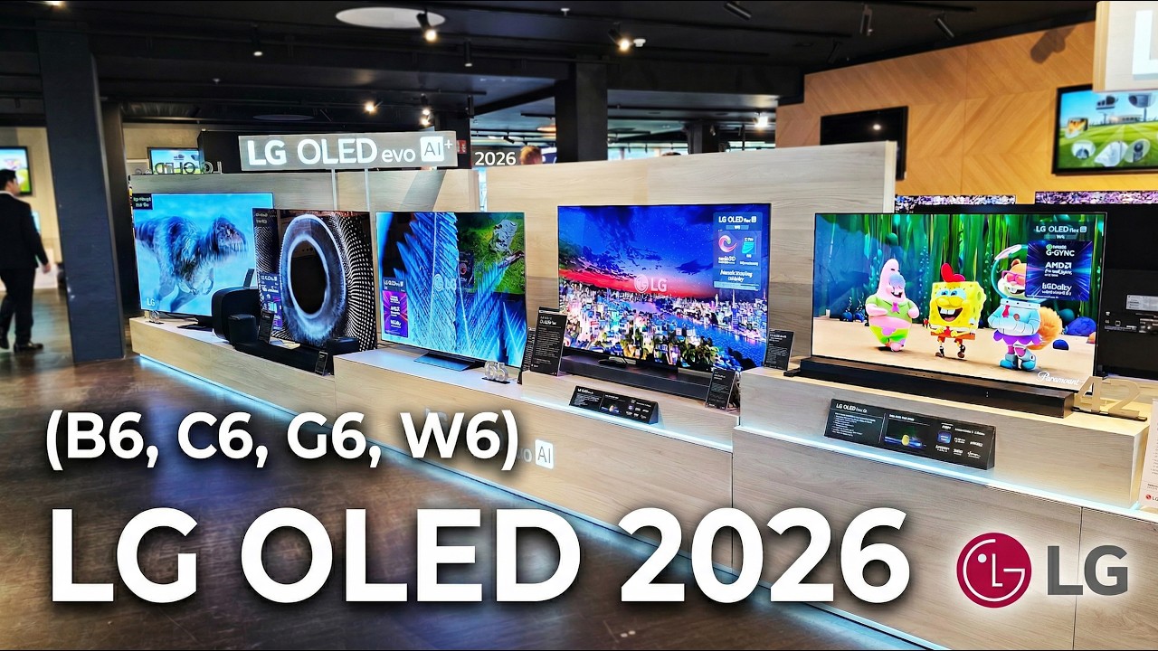 LG OLED TV 2026 vorgestellt -  B6, C6, G6 und W6 Wallpaper TV