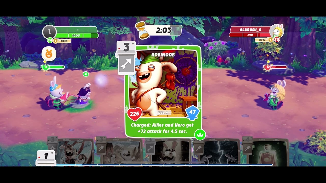 PvP match against real player in Rabbids Legends of the Multiverse Part 1