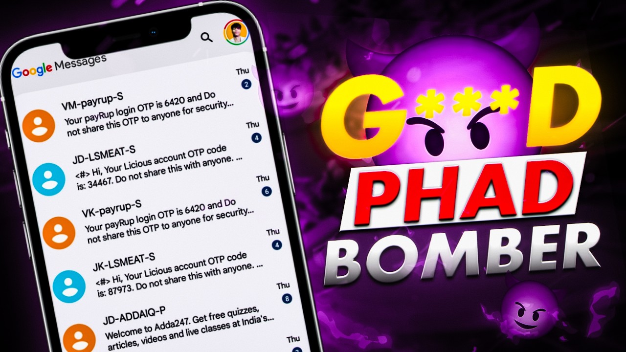 Most Powerful SMS & Call B*mb*r! Phado B*mb*r😱