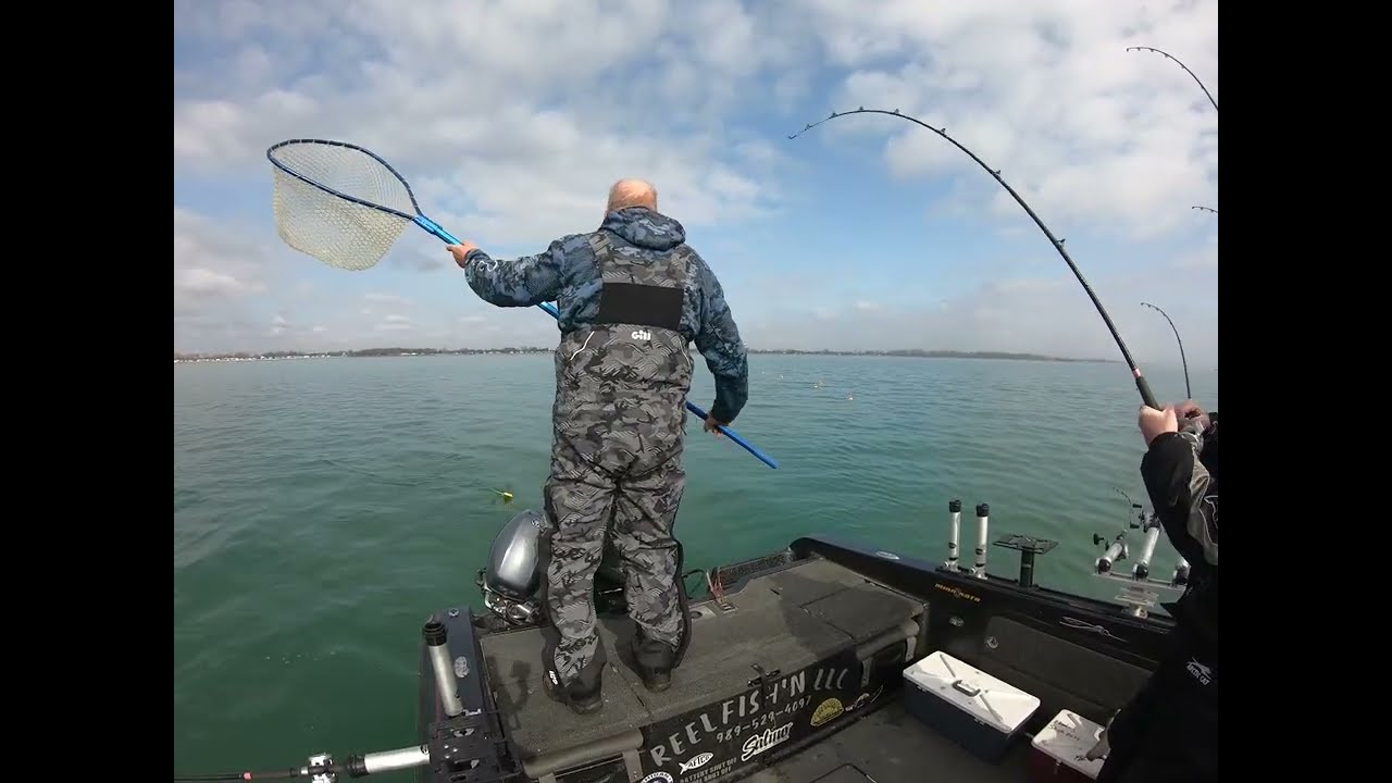 Lake erie walleye in March with captain mark