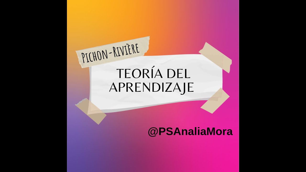 TEORÍA DEL APRENDIZAJE. PSICOLOGÍA SOCIAL. 1° AÑO.