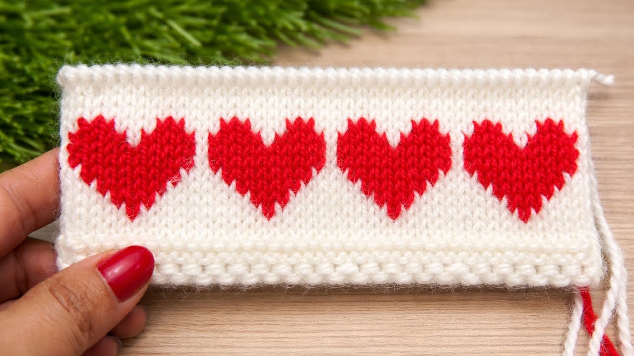 Heart❤️Shape Bunai Ka Sabse Easy Tarika😍| ऊन से हार्ट♥️शेप बुनाई बनाने का सबसे आसान तरीका!
