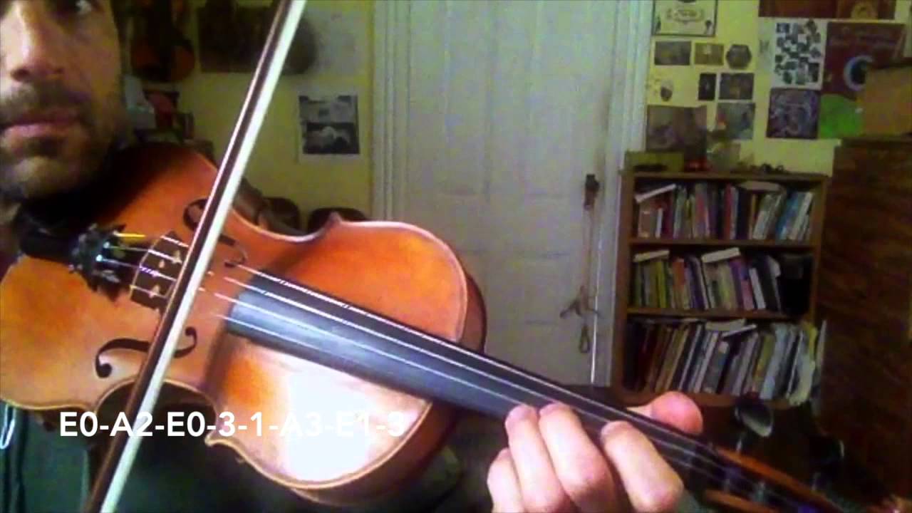 Bill Cheatham - Basic Fiddle Lesson (with finger illustrations)